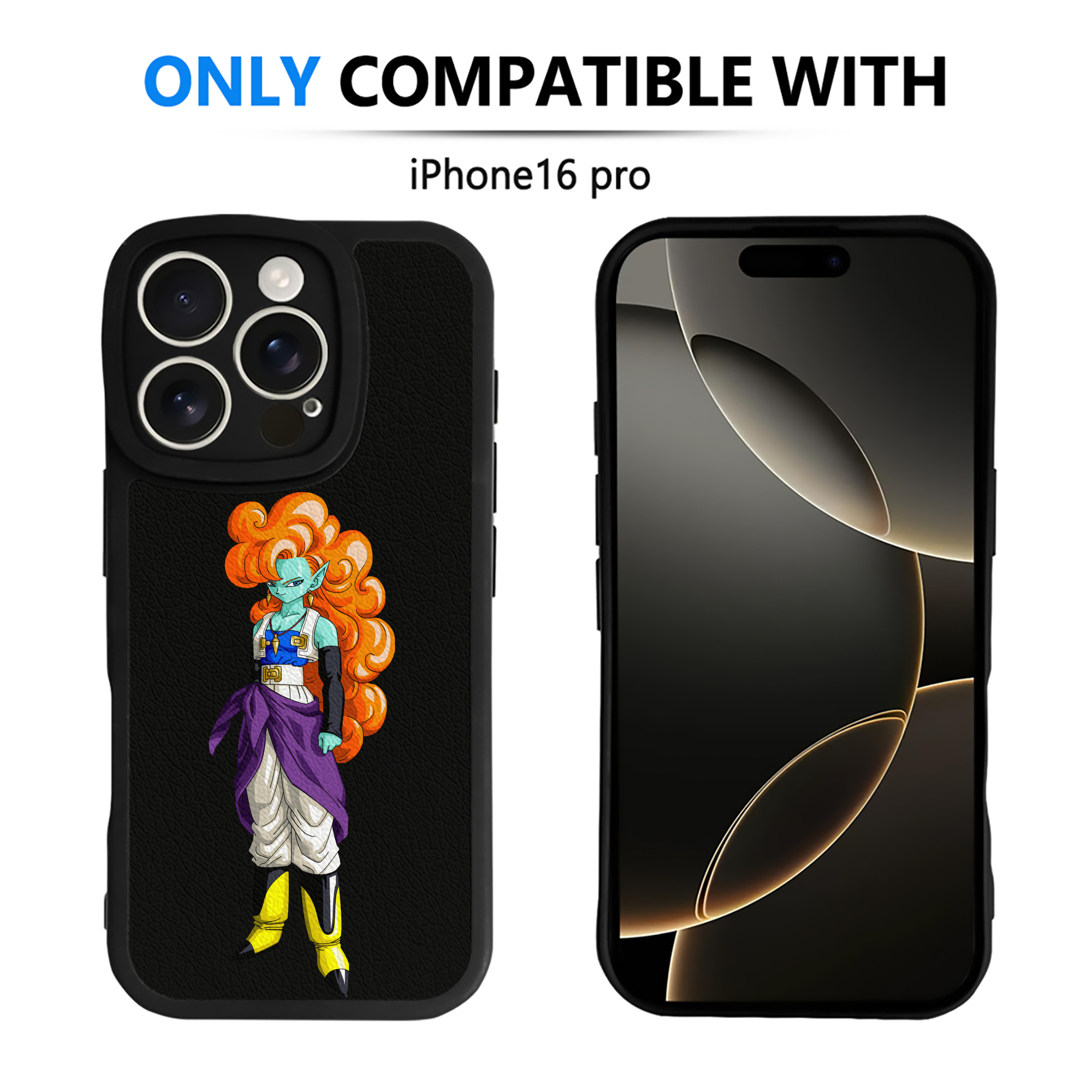 （画像用） ドラゴンボール DRAGON BALL 【iPhone 16シリーズ対応】シリコンスマホケース（レザー調） 材質：シリコン